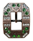 Copper Fern, Clear Crystal Conchos Sizes from 1"-3" and Buckles