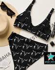 Yeehaw White Bullhead Cactus Bikini