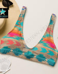 Yeehaw Southwest Aztec Bikini Top