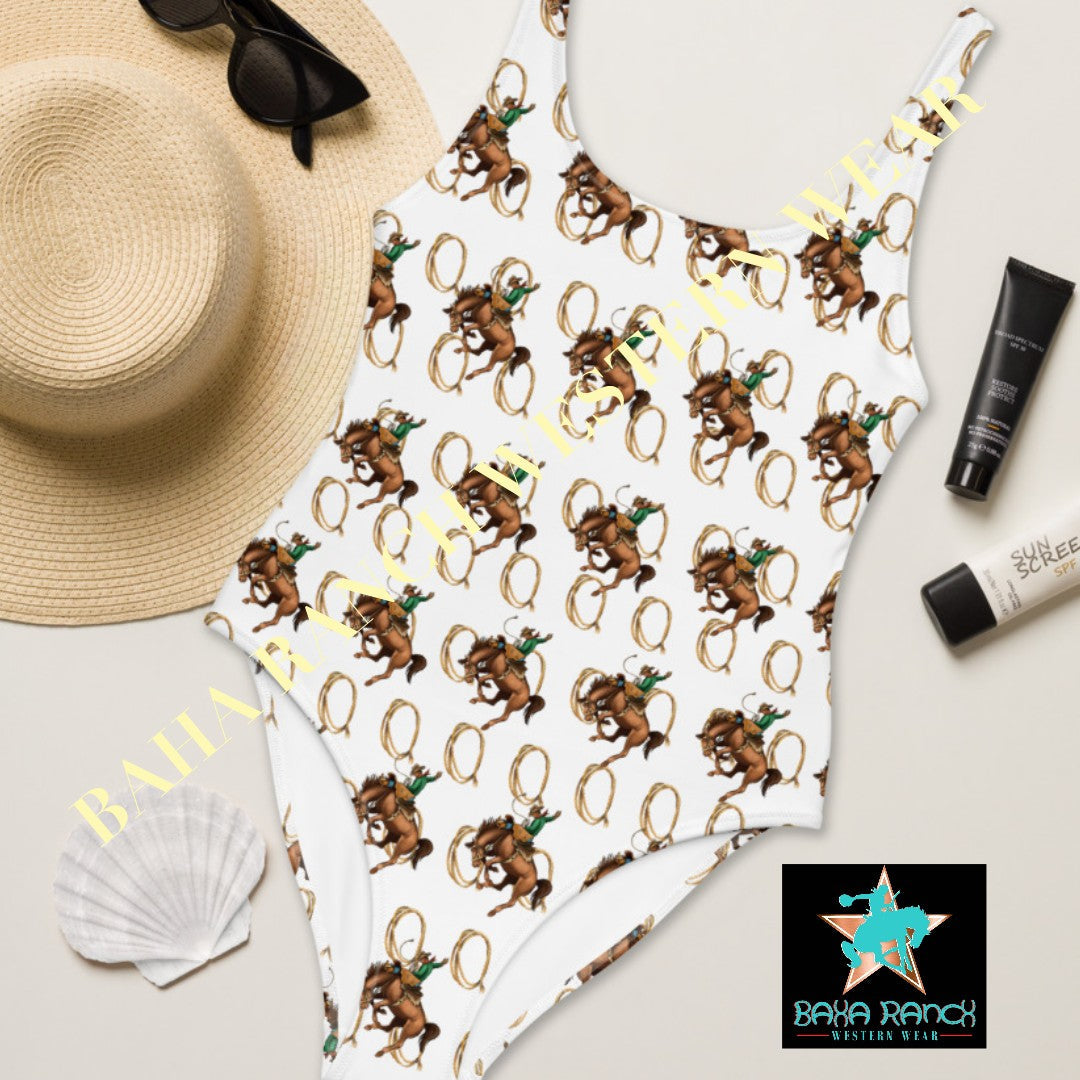 Yeehaw Rope &amp; Ride One-Piece Swimsuit