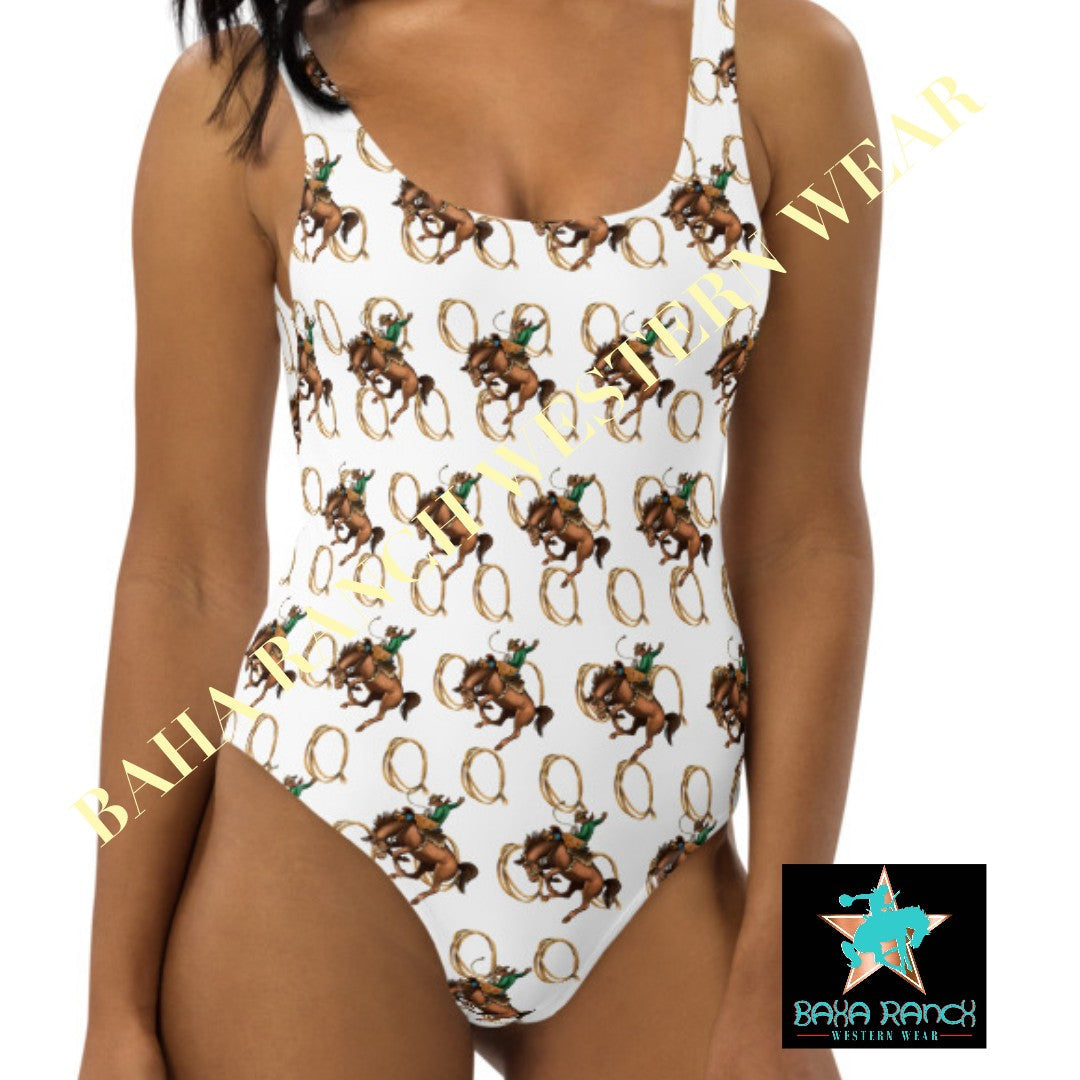 Yeehaw Rope &amp; Ride One-Piece Swimsuit