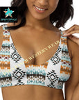 Yeehaw Aztec Print Bikini Top
