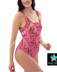 Yeehaw Pink Yeehaw One-Piece Swimsuit