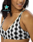 Yeehaw White Aztec Bikini Top