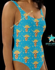 Yeehaw Longhorn Sunshine One Piece Swimsuit