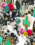 Yeehaw Funky Cowgirl Collage Bikini