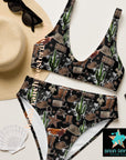 Yeehaw Cowboy Collage Bikini