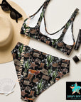Yeehaw Cowboy Collage Bikini