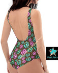 Yeehaw Pink Turquoise Cowgirl One-Piece Swimsuit