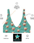 Yeehaw Highland Cow Bikini Top