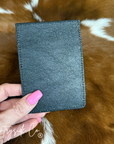 Gambler Tooled Leather Credit Card Holder