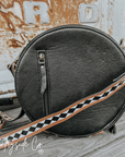 Marfa Leather Checkered Canteen Purse