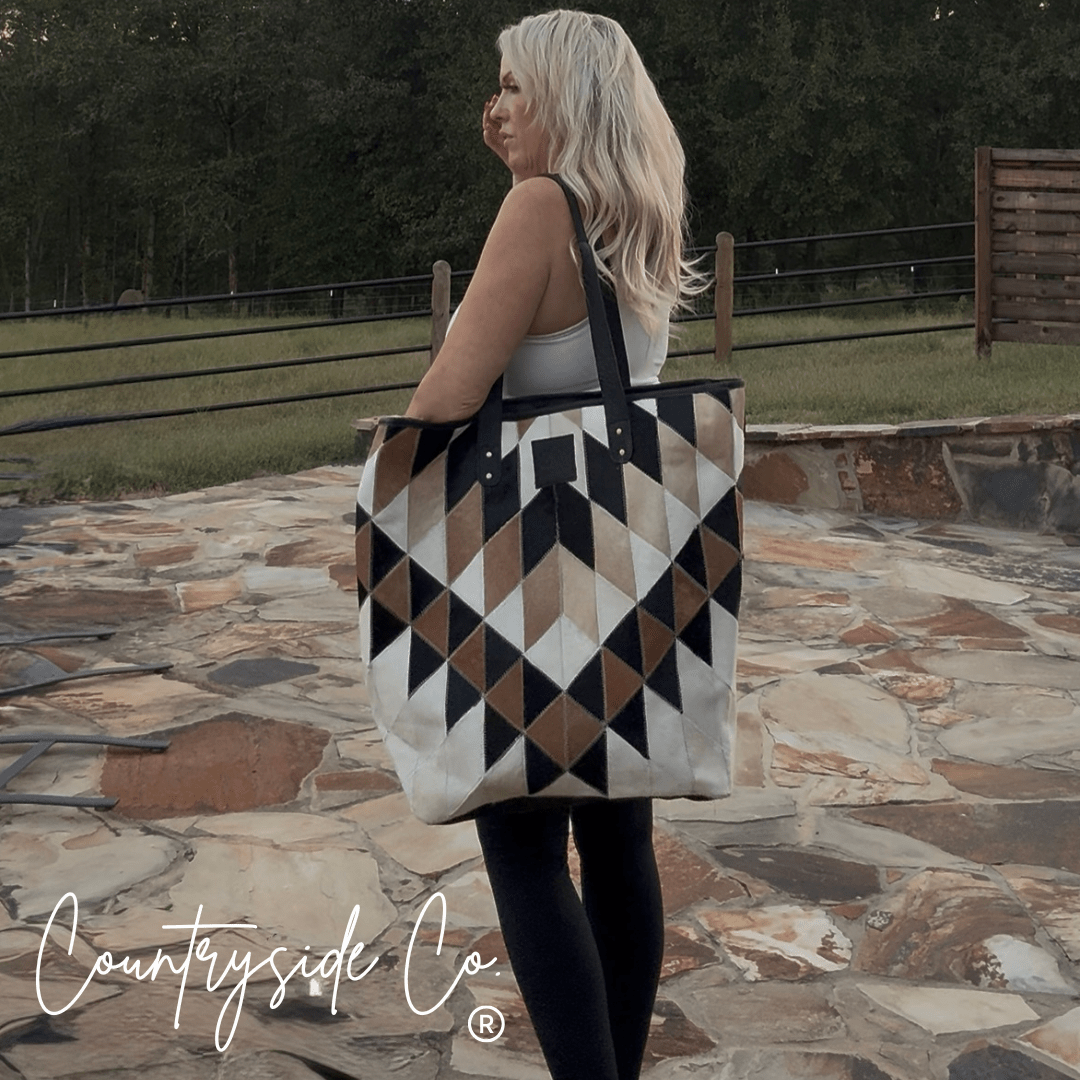 Cora Cowhide Weekender Travel Bag