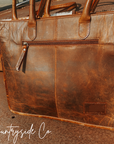 Jesse Cowhide and Tooled Leather Tote Purse by Countryside Co.