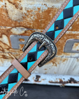 Wild West Leather Checkered Purse Strap