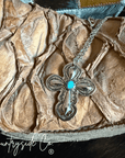 Southwestern Style Engraved Cross Necklace Pendant For Everyday Wear Accessory Essentials Edition
