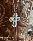 Southwestern Style Engraved Cross Necklace Pendant For Everyday Wear Accessory Essentials Edition