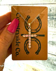 Rhinestone Cross Necklace