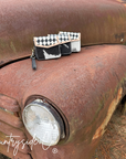 Cassie Checkered Wallet Wristlet