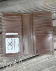High Plains Checkered Cowhide Wallet