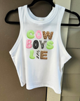 Cowboys Lie Cropped Tank