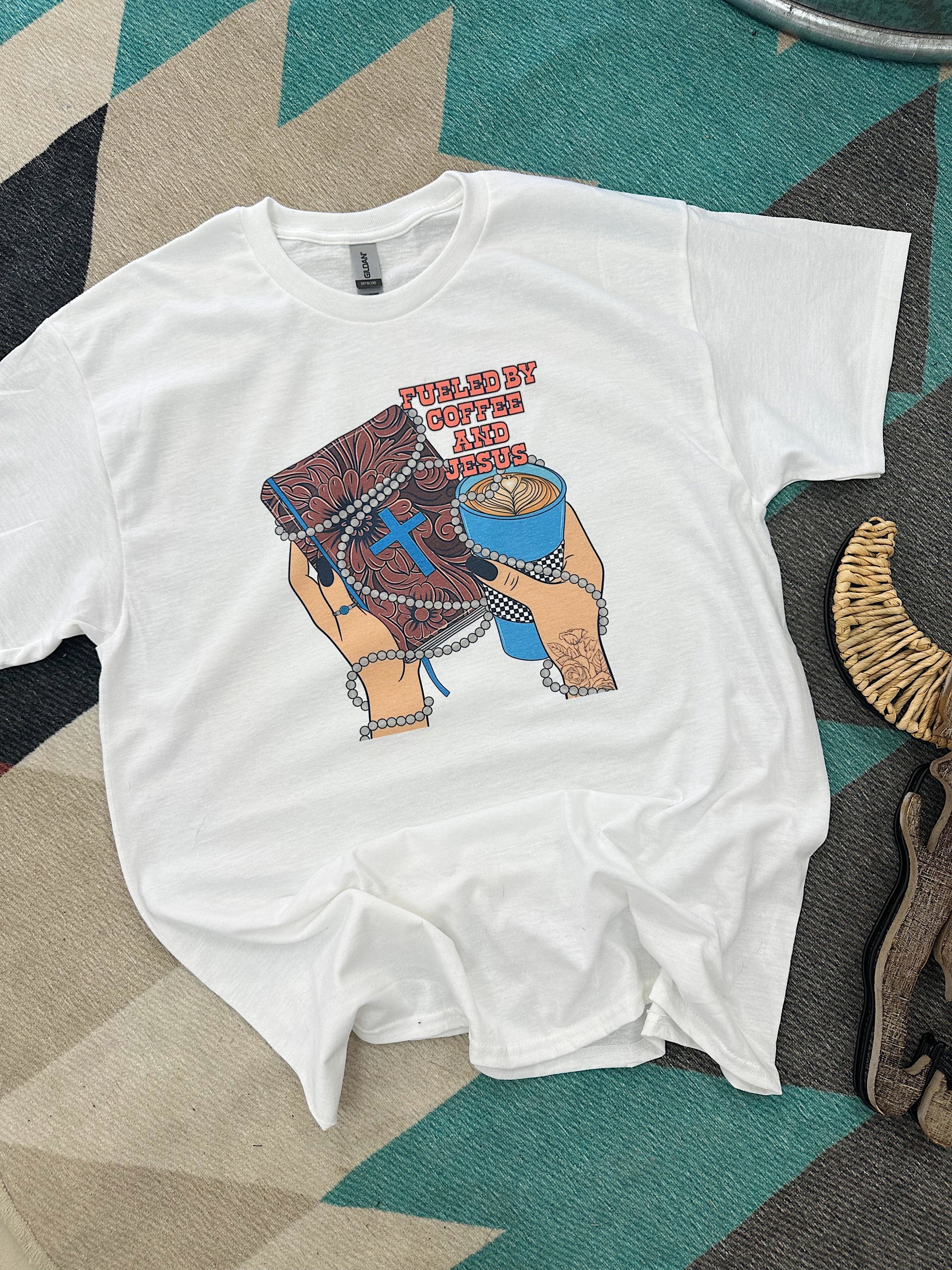 Jesus &amp; Coffee TEE or CREWNECK