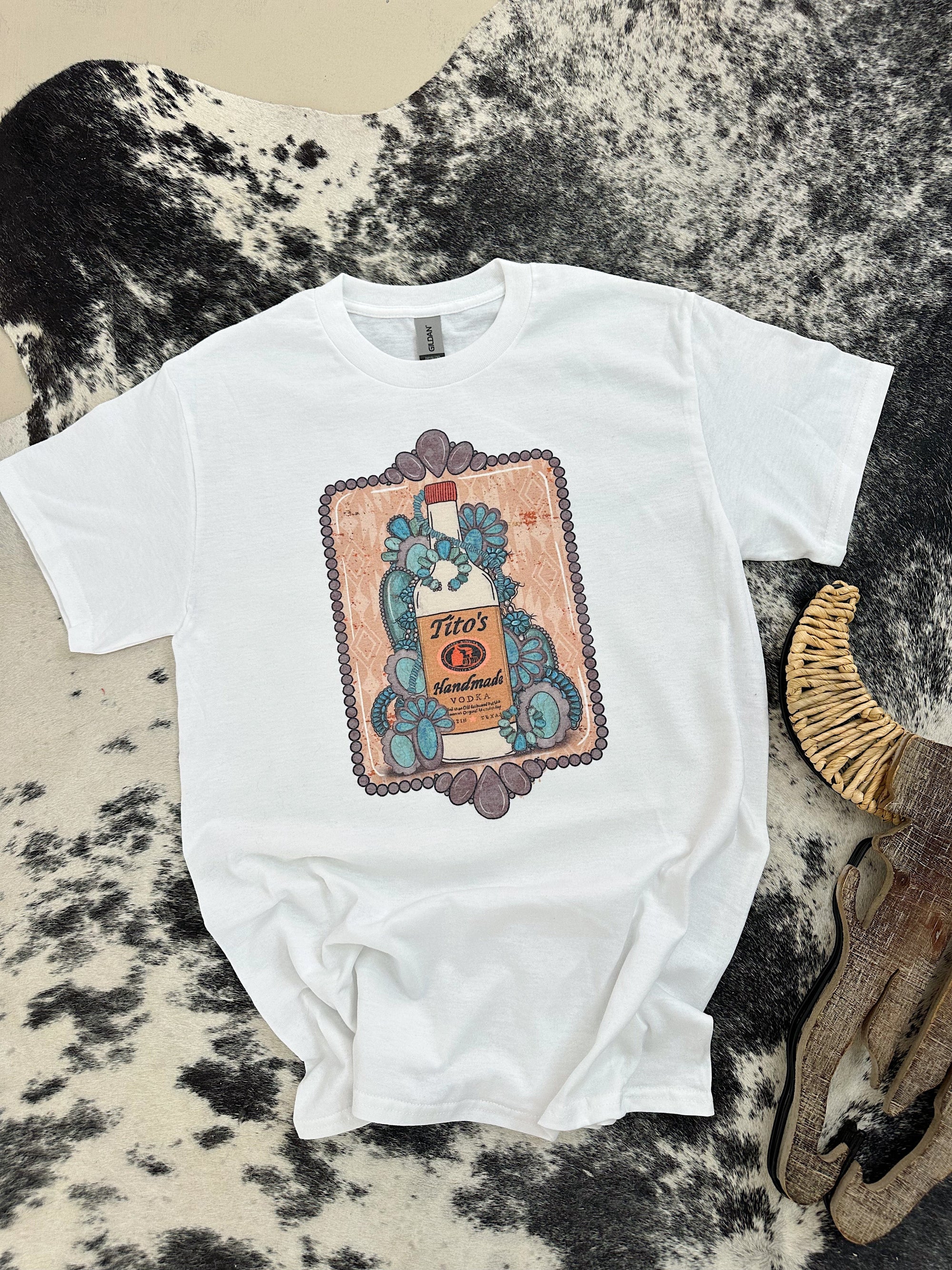 Vodka &amp; Turquoise TEE or CREWNECK