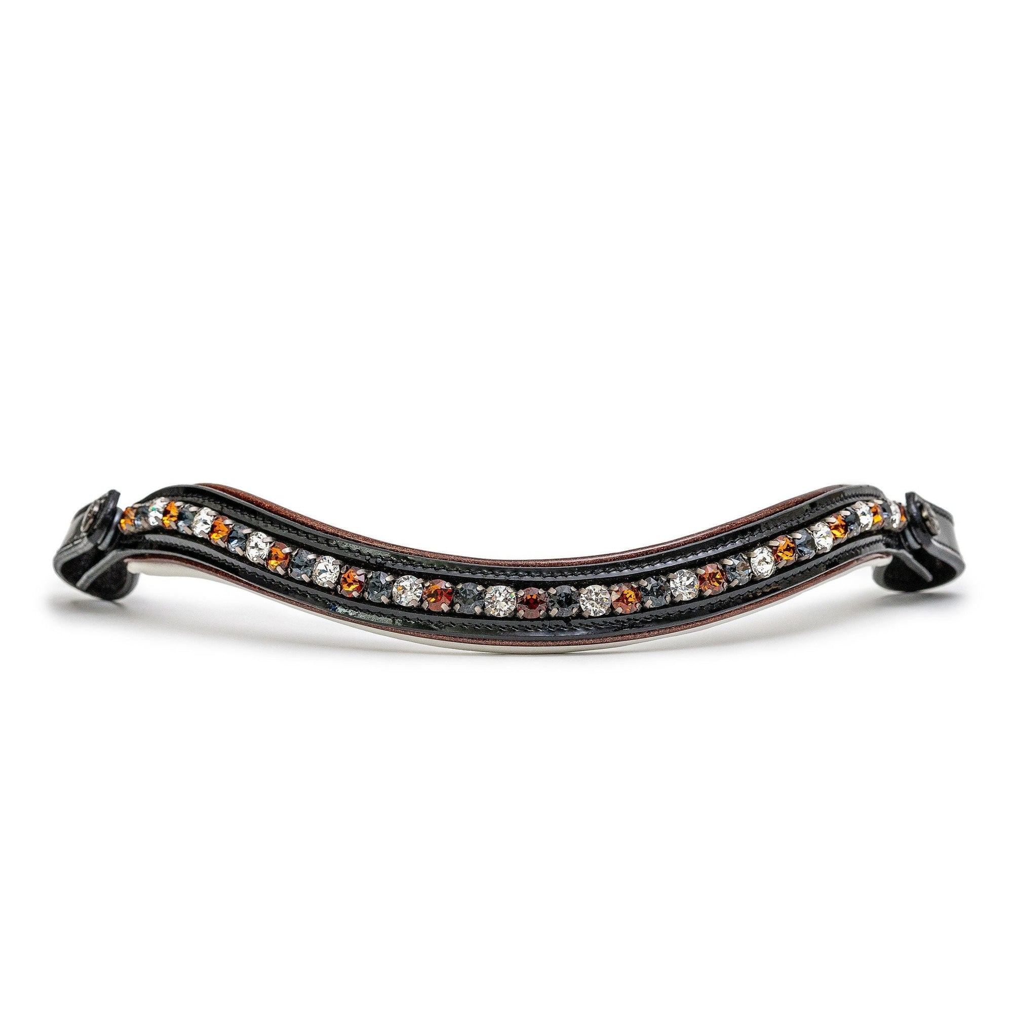 Taos Black Patent Leather Snaffle Bridle