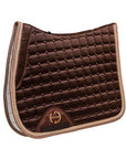 Satin Classic Jump Saddle Pad - Gilded Mocha