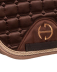 Satin Classic Jump Saddle Pad - Gilded Mocha