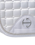 Satin Classic Dressage Saddle Pad - White