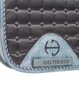 Romance Collection Satin Classic Dressage Saddle Pad (Full) - Slate Luxe