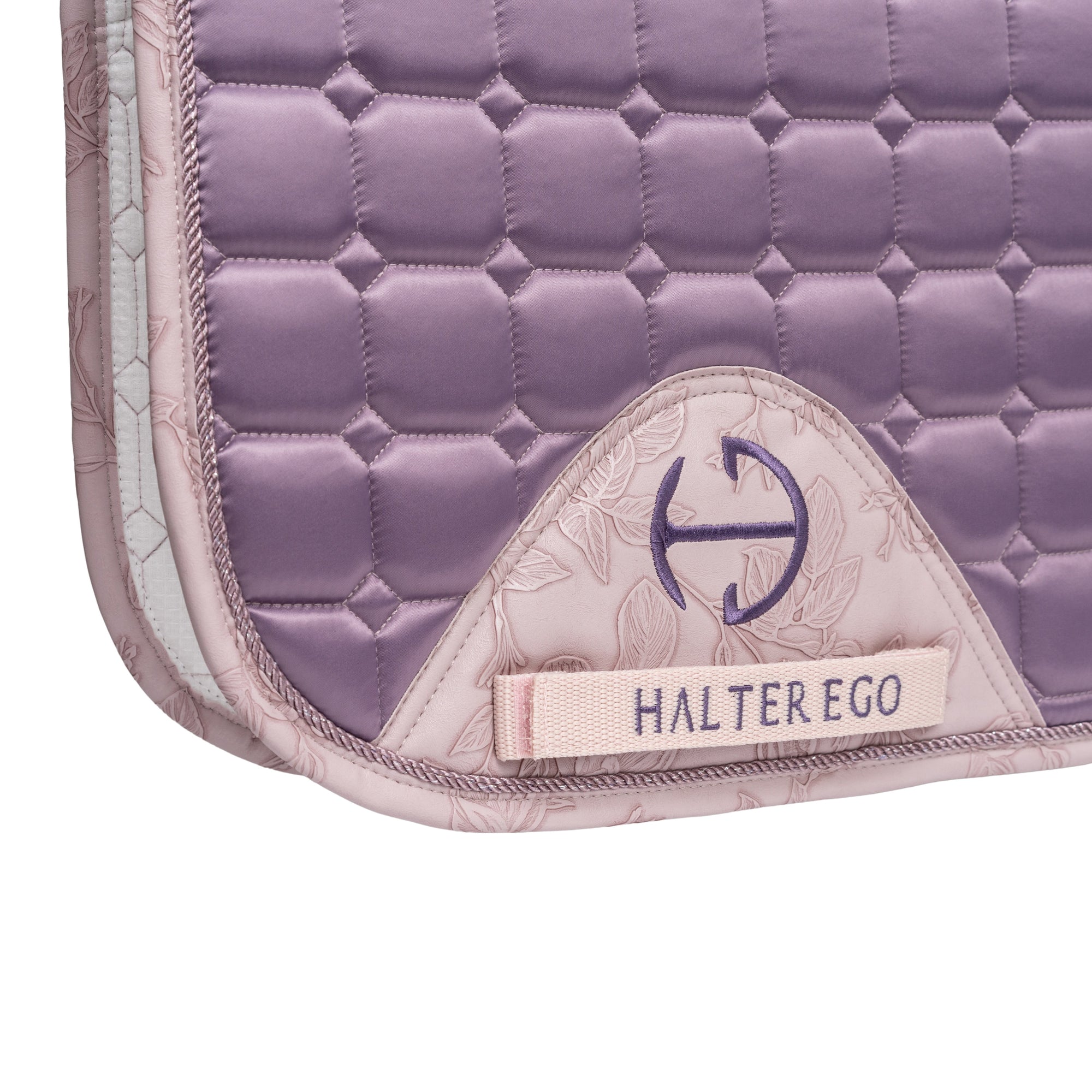 Romance Collection Satin Classic Dressage Saddle Pad (Full) - Orchid Mist