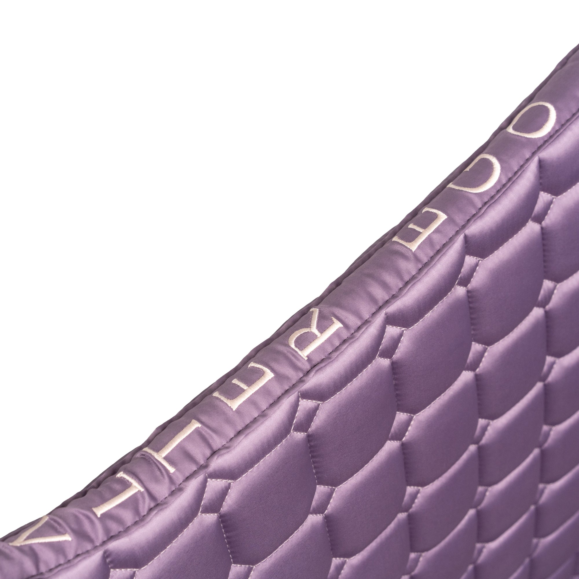 Romance Collection Satin Classic Dressage Saddle Pad (Full) - Orchid Mist