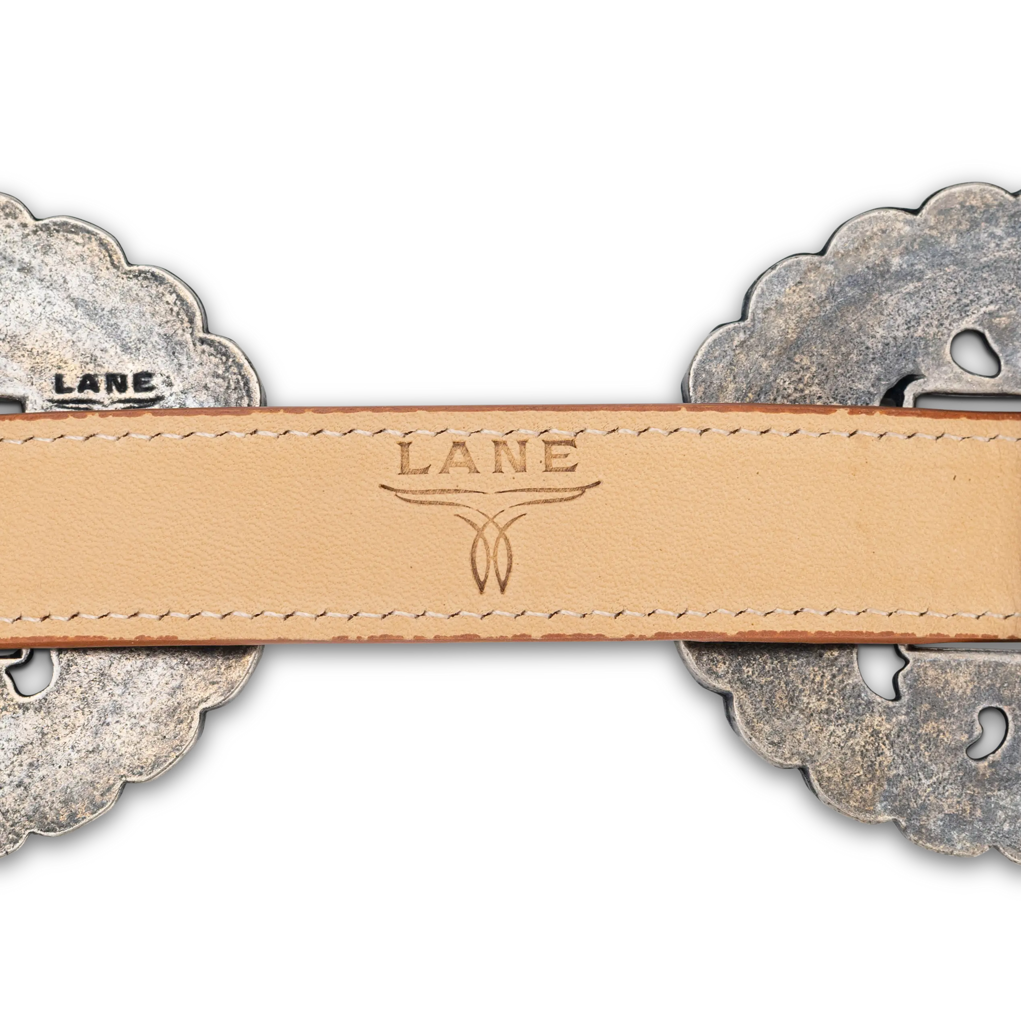 Lane Silver Concho Belt - Desert Clay