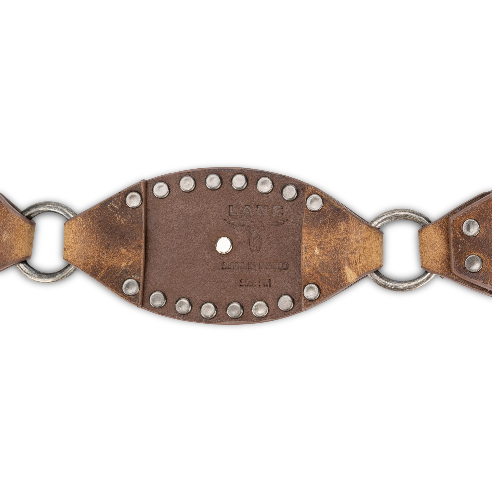 Lane Silver Disc Belt - Desert Clay