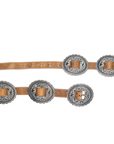 Lane Silver Concho Belt - Desert Clay