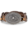 Lane Silver Disc Belt - Desert Clay