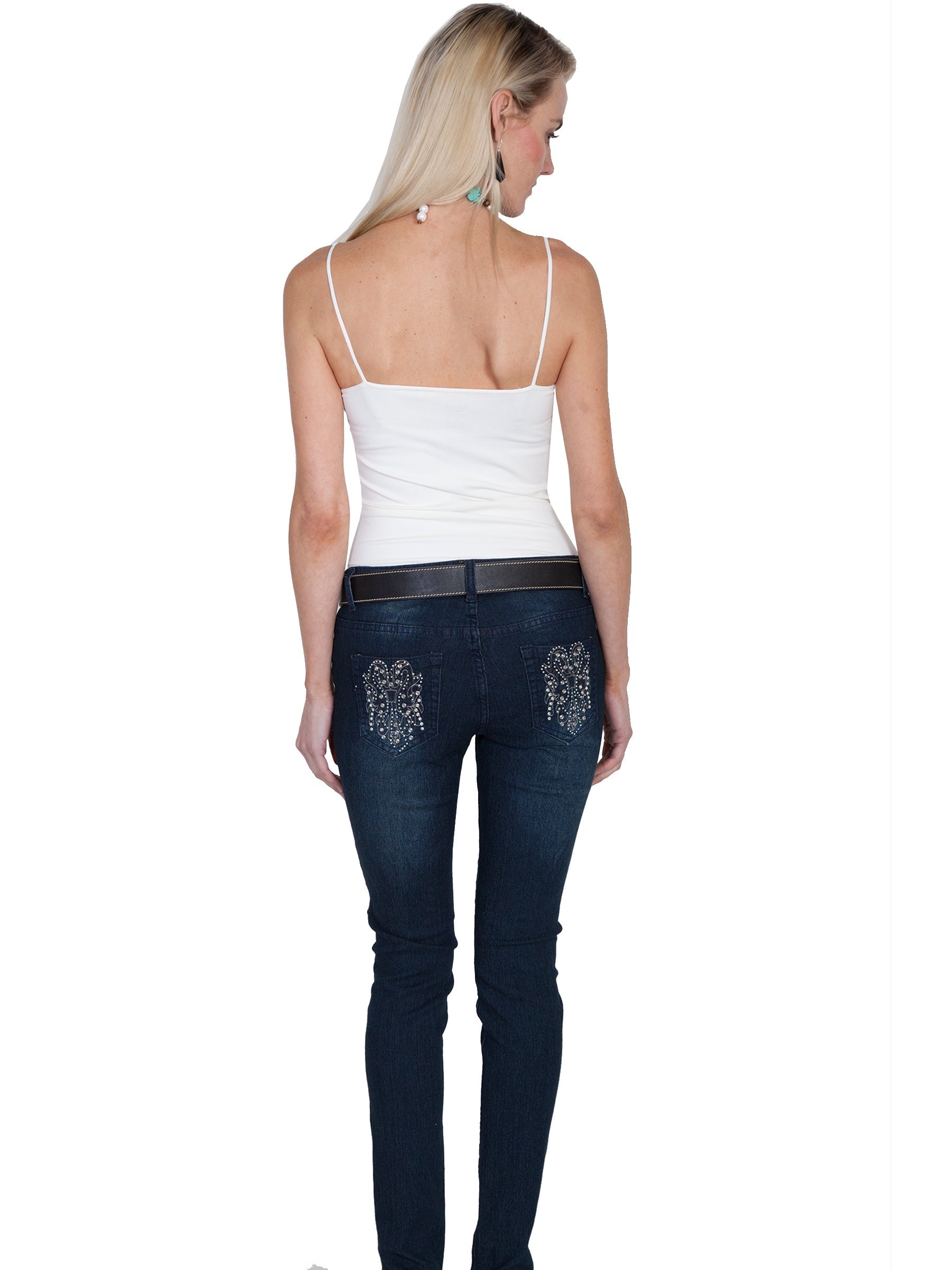Jeans W/pocket Embellishments - E183
