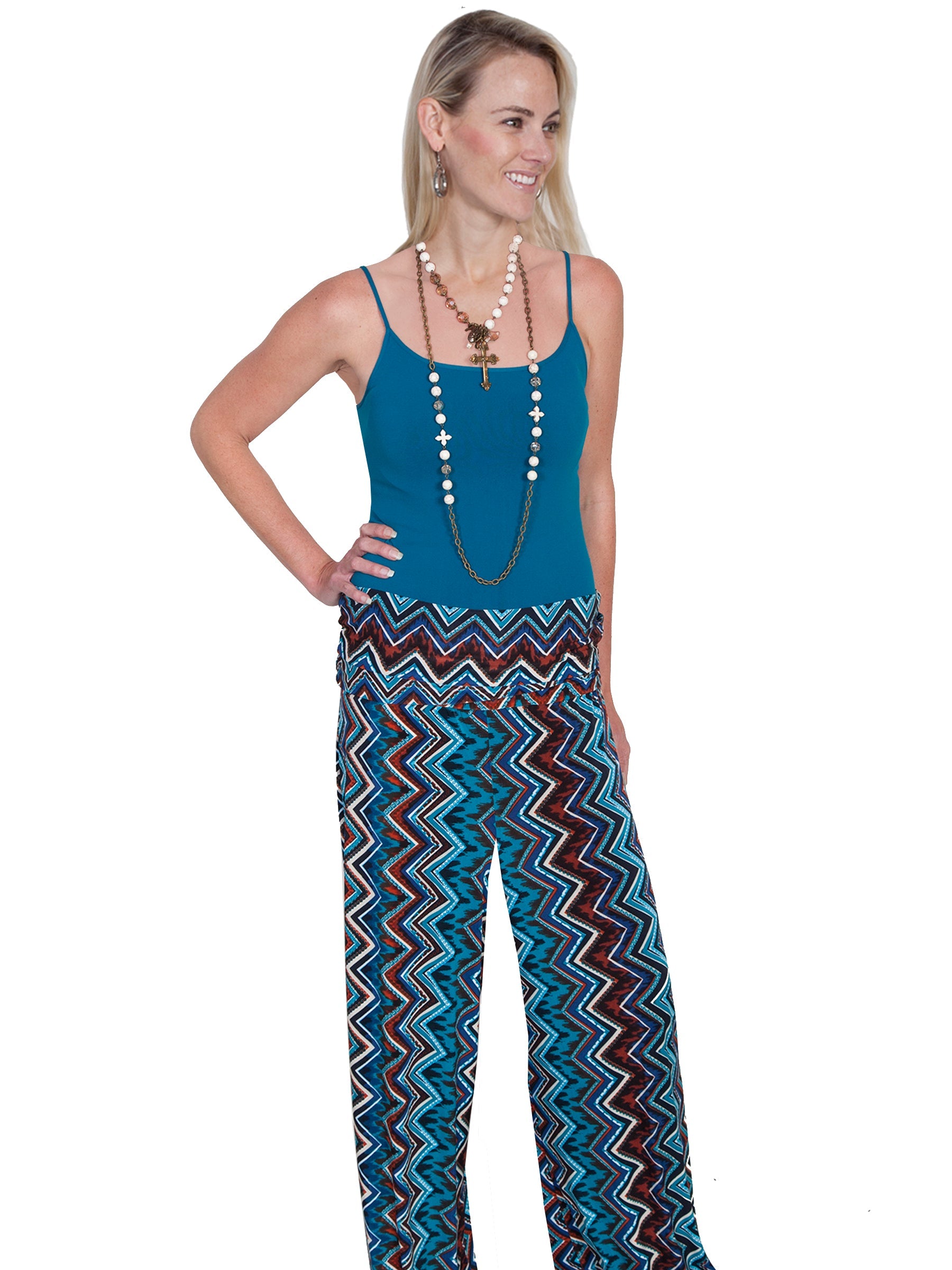 Plazzo Pant W/fold Over Waist - E201