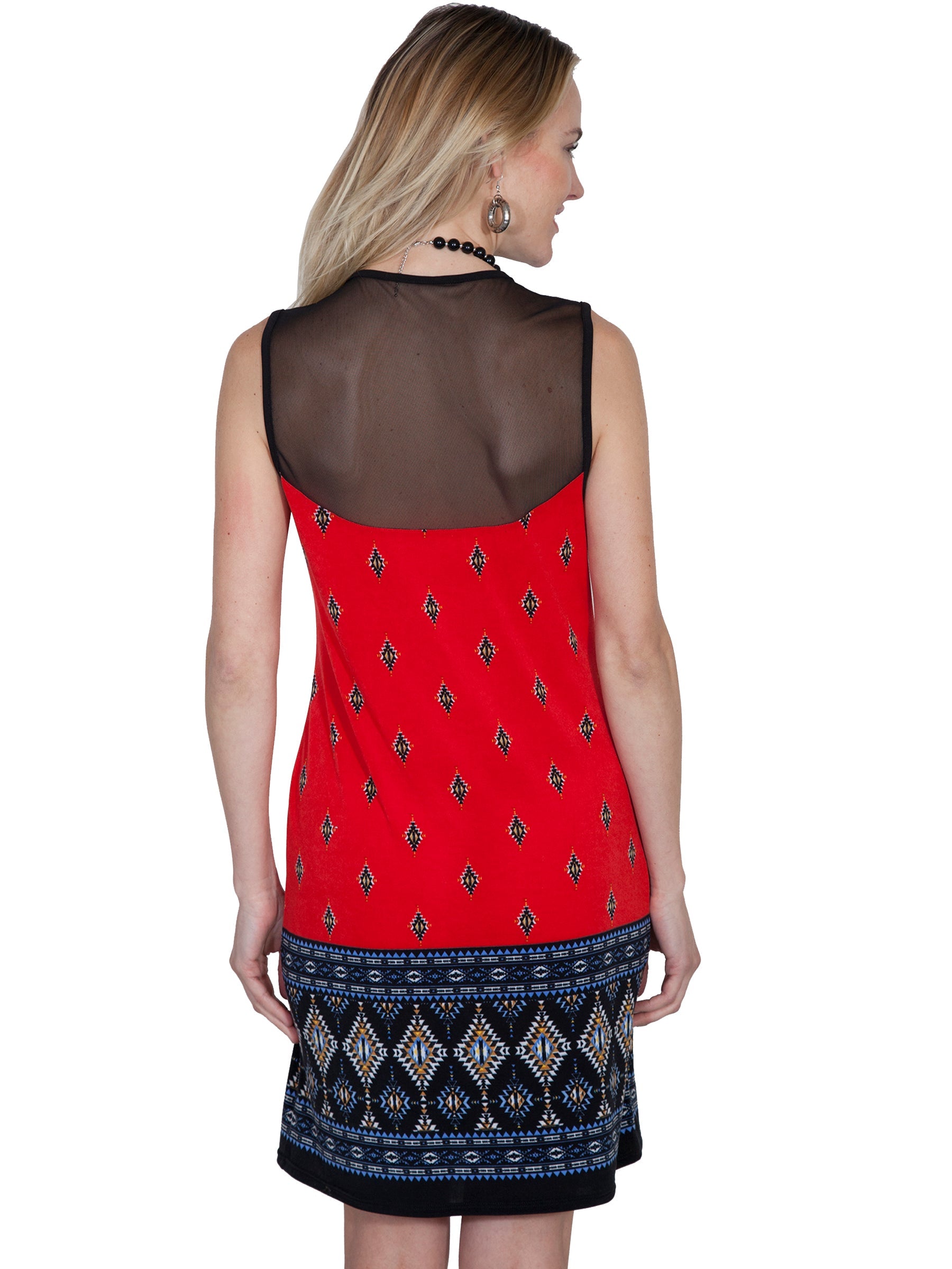 Tank Dress W/mesh Inset - E280