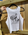 Cowboy Doodle Cropped Tank