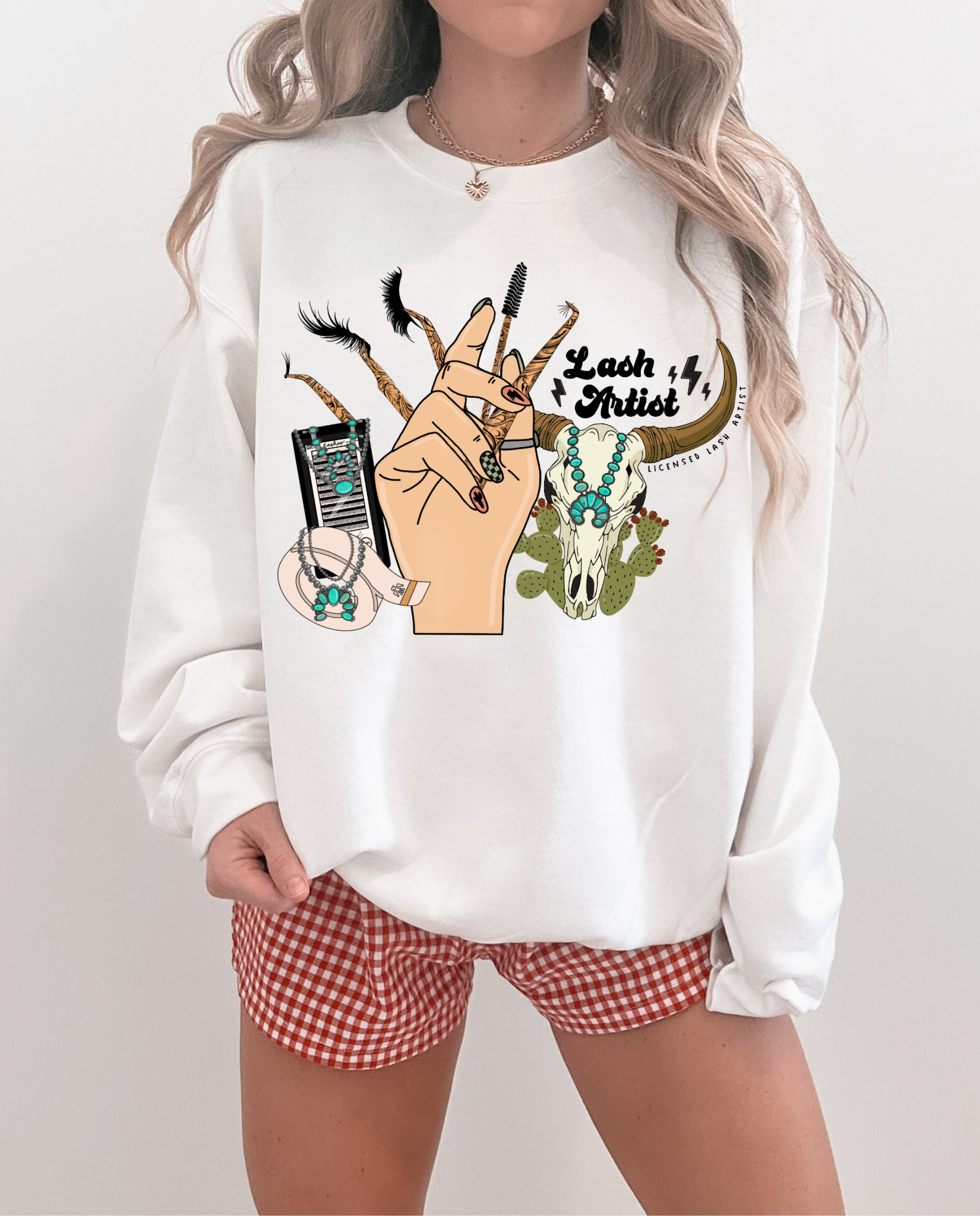 Western Lash Artist TEE, CREWNECK or QUARTER ZIP