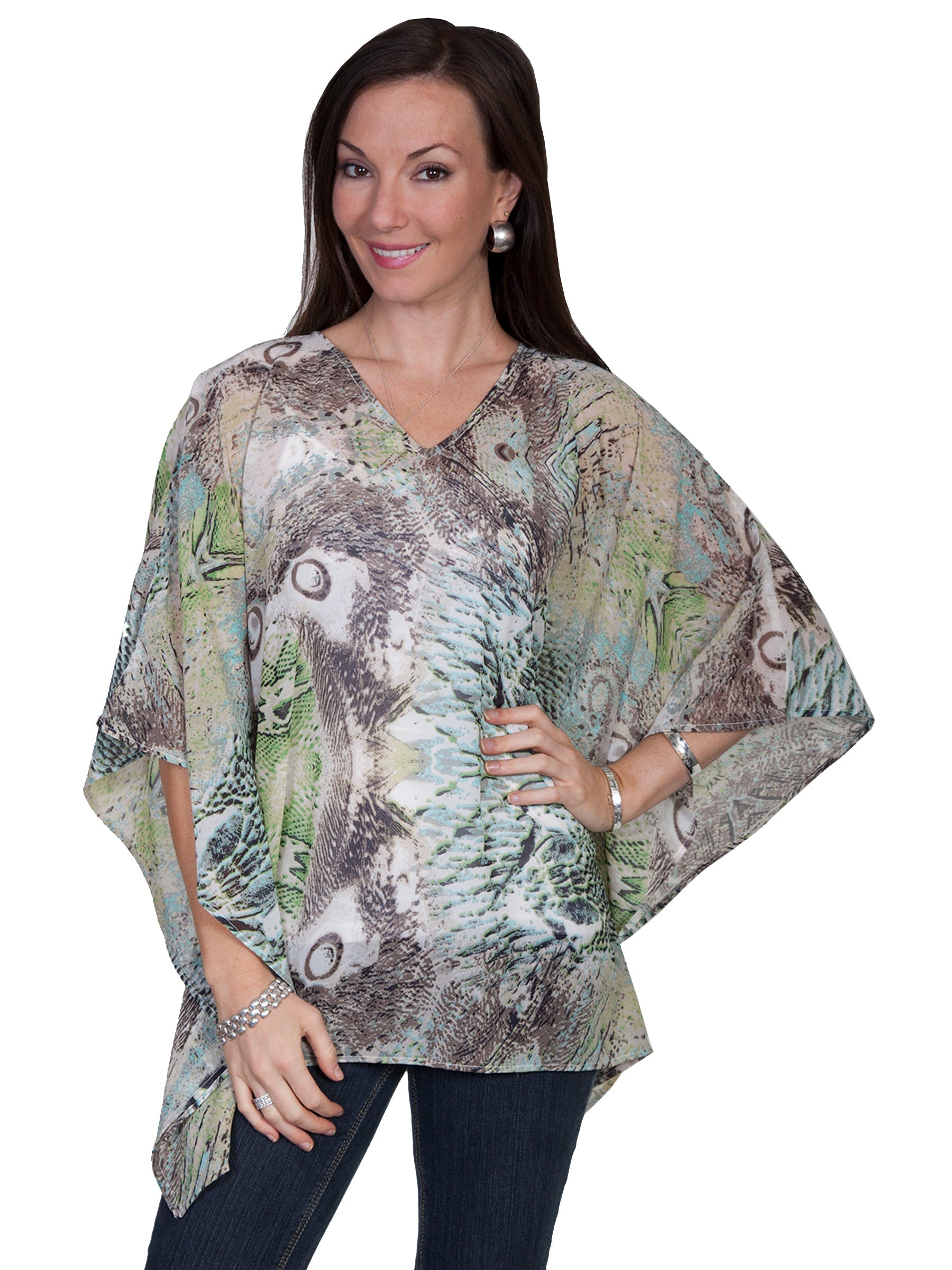 Printed Kaftan Blouse - E80