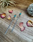 Turquoise heart and chic dangle