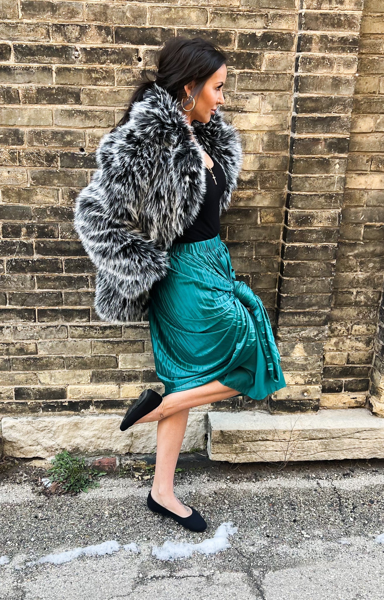 Mob Wife Faux Fur Coat