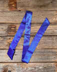 Electric Blue Western Skinny Mini Wild Rag Scarf / Cowgirl Necktie  