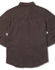 Classic Western Pearl Snap Shirt Featuring Subtle Embroidered Leaves And Blossoms
