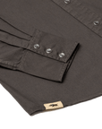 Classic Western Pearl Snap Shirt Featuring Subtle Embroidered Leaves And Blossoms