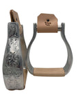 Engraved Aluminum Visalia Show Stirrups